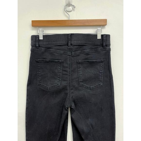 Spanx Cropped Flare Pull On Shaping Stretch Tummy Control Jeans Medium 20231R - Picture 6 of 13